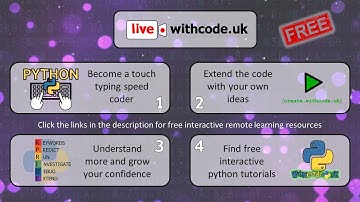 live.withcode.uk Free remote learning python resource guide