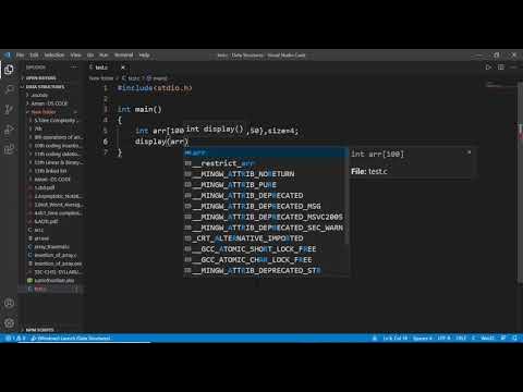 how to create an array in c programming in visual studio code ? Array ...