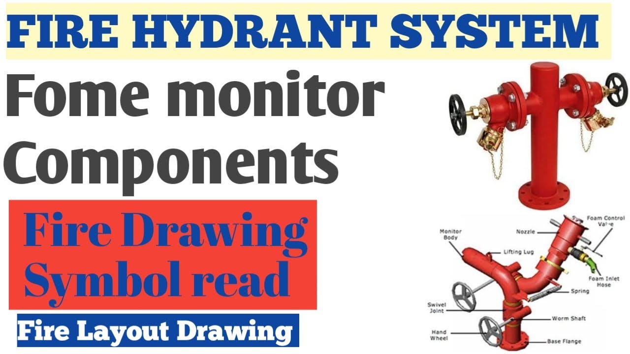 Fire hydrant system | Fome monitor | fire hydrant system drawing | how to read drawing symbol