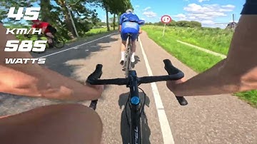 Cycling leadout POV - GoPro data overlay made with Streiv