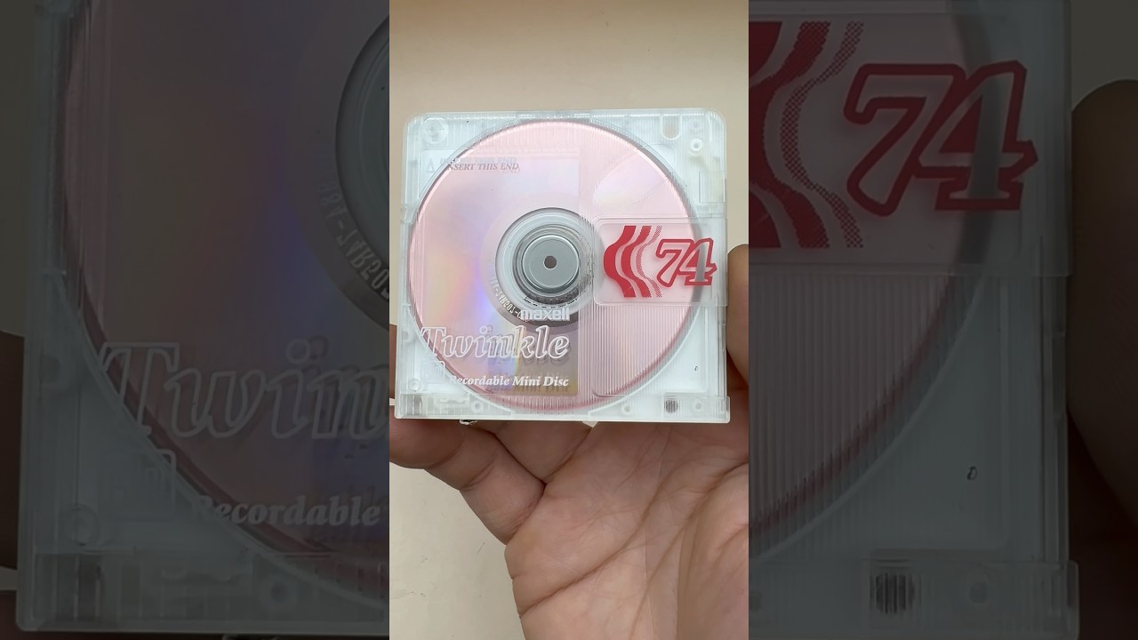 Maxell twinkle pink MD 74 mins Minidisc