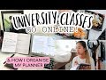 UNIVERSITY CLASSES GO ONLINE &amp; How I Organise my Planner | THERESATRENDS