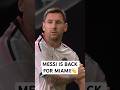 Leo Messi RETURNS FOR MIAMI 👊 after the World Cup!!