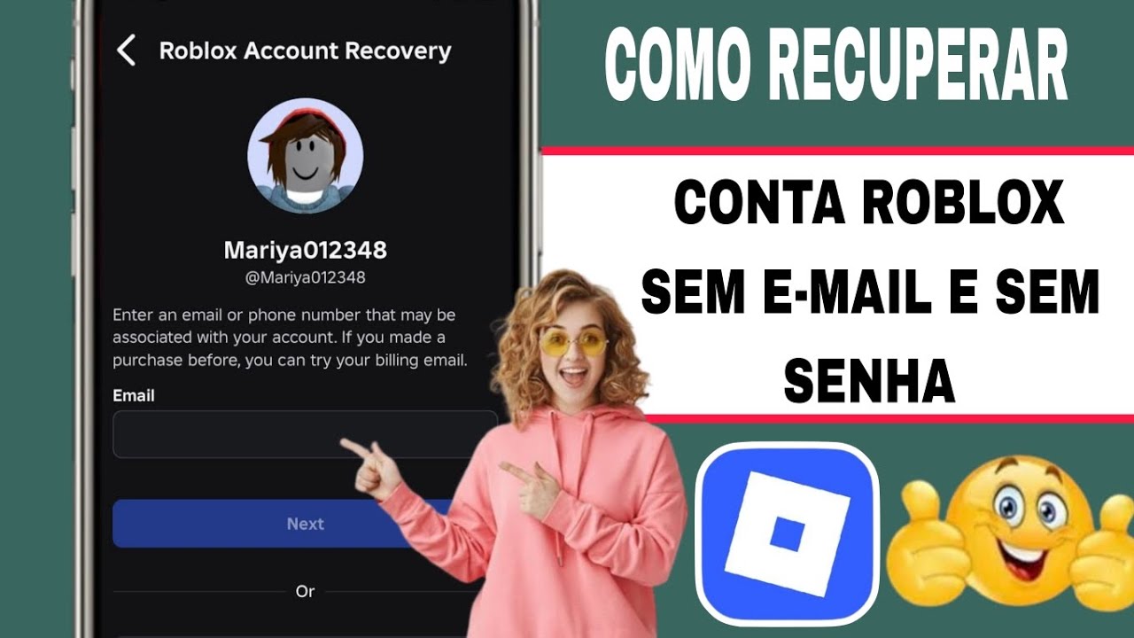Como Recuperar Conta do Roblox Facilmente em 2026 🏆 SEM Email ...