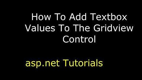 How to Insert add Textbox value to gridview using c#