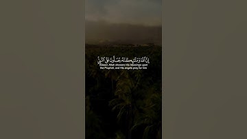 *(إِنَّ اْللَّهَ وَمَلَــٰٓـئِكَتَهُ يُصَلُّونَ عَلَى اْلنَّبِيِّ)* 🌸🌹سورة:الاحزاب. ايه: (56)