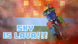 SKY IS LAVA!! (Minecraft Bedrock)