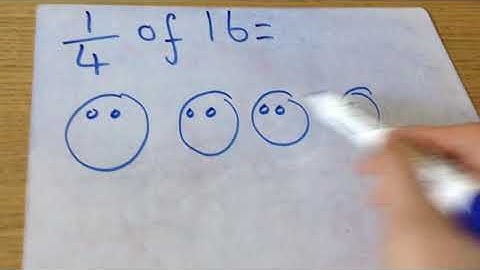 Year 2 Maths: Finding one quarter of an amount