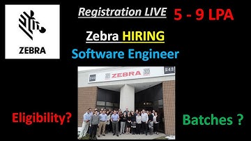 Zebra Hiring | Software Engineer | 5 - 9 LPA
