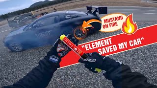 The Best Element Fire Extinguisher Test is a REAL FIRE on Racetrack