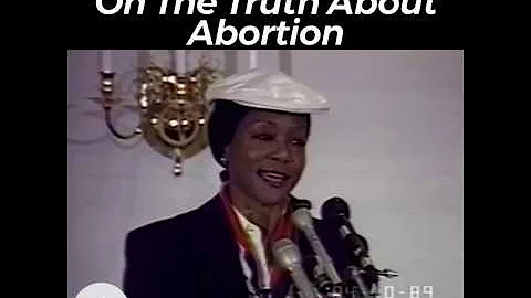 Dr. Mildred Jefferson On The Truth About Abortion