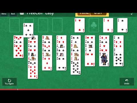 Classic\FreeCell: Easy - Solve the deck