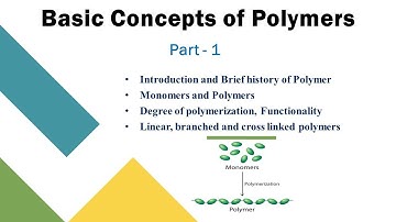 Basic Concepts of Polymers (Part-1) || UG PaathShaala
