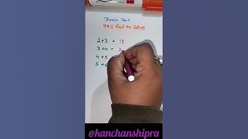 Brain test | 99% fail to solve | maths puzzles #shorts #viral #youtubeshorts#trending #kanchanshipra
