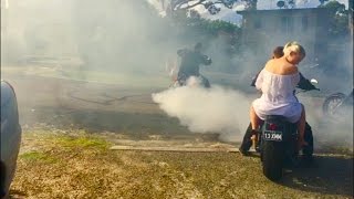 Harley-Davidson FXSB Ape Hanger Burnout (Mitch from Central coast Australia)