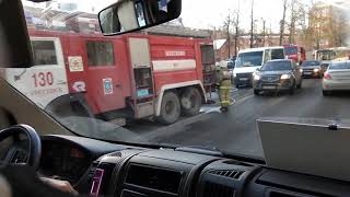 Пожарные в Воскресенске.