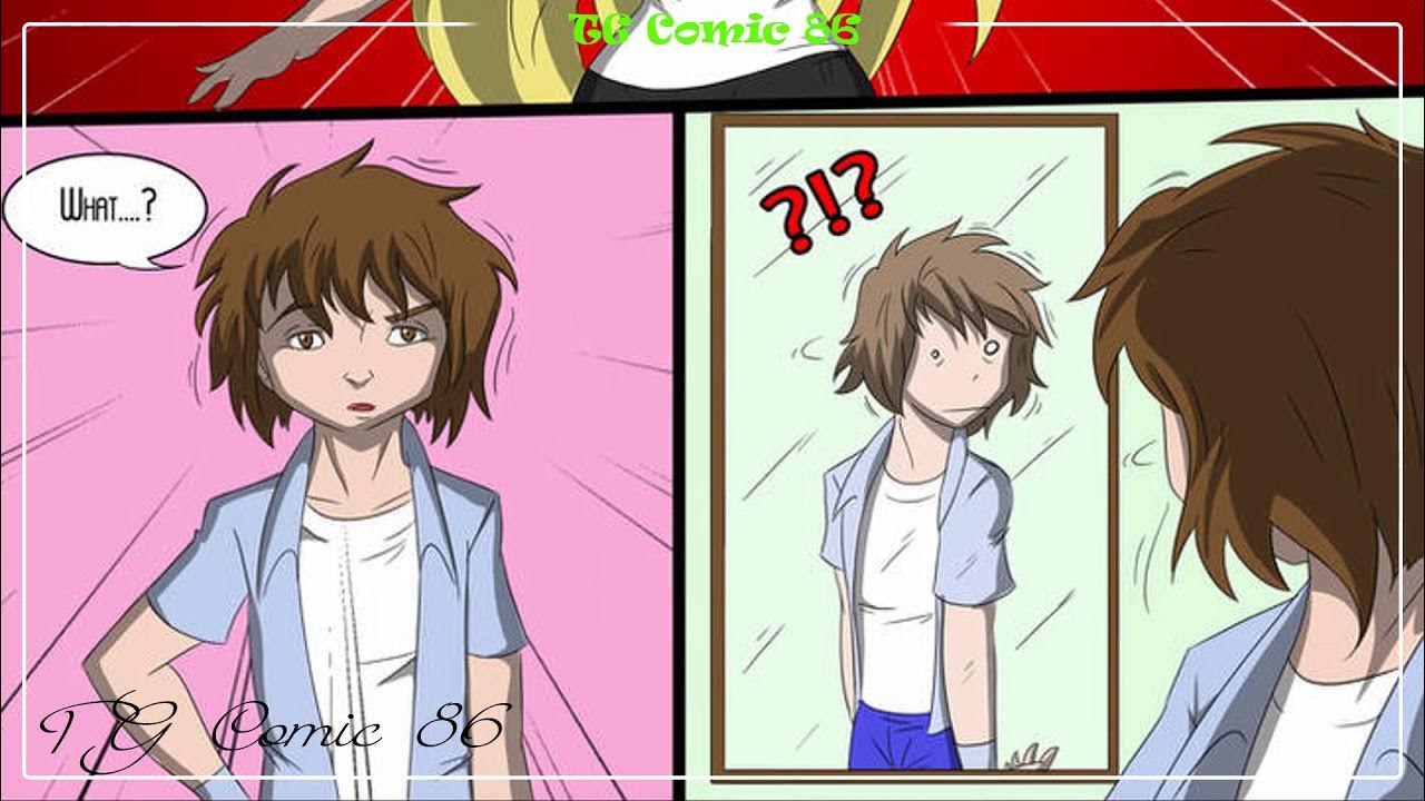 Comic boy to girl. TG TF Transformation Хиро Хамада. Transformation boy to girl комикс FNAF. TG TF Transformation против воли. TF TG body Transformation girl.