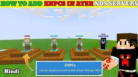 how to add npc in minecraft aternos / how to add npc aternos / how to use znpc plugin in Hindi