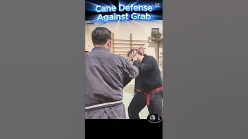 Cane Defense Against Grab #martialarts #ninjutsu #taijutsu #discoverymartialarts