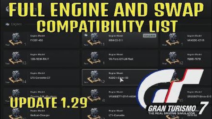 Gran Turismo 7 Update 1.34 Now Available: Buyable Engine Swaps & Special  Parts, Three New Cars – GTPlanet