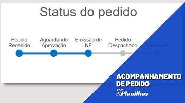 #Excel Gráfico 18 - Acompanhamento de Pedido