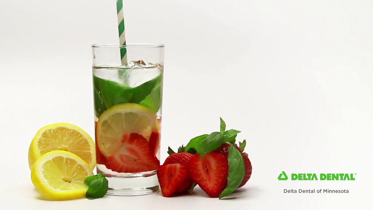 Infused Tap Water Strawberry Lemon Basil YouTube