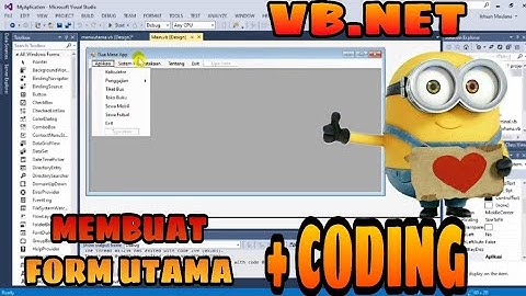 Cara Membuat Menu Utama Visual Basic.Net