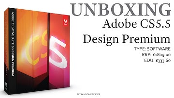 Adobe CS5.5 Design Premium - Non-academic - Unboxing