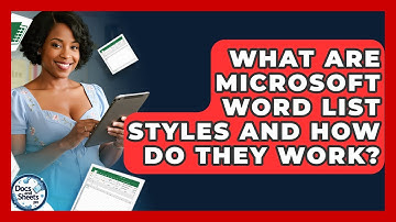 What Are Microsoft Word List Styles And How Do They Work? - Docs and Sheets Pro