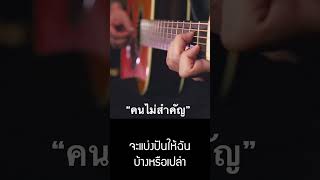 คนไม่สำคัญ - พลพล พลกองเส็ง Fingerstyle Guitar Cover