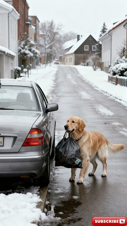 A woman bullied an elderly person, and a golden retriever punished her.#dog #Story #animals #puppy
