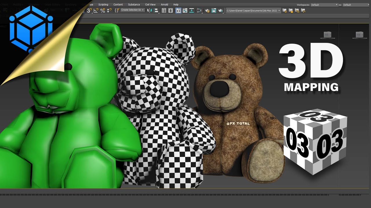 🐻 UVMAPPING 3ds Max - Urso de Pelúcia 3D (Parte 03)