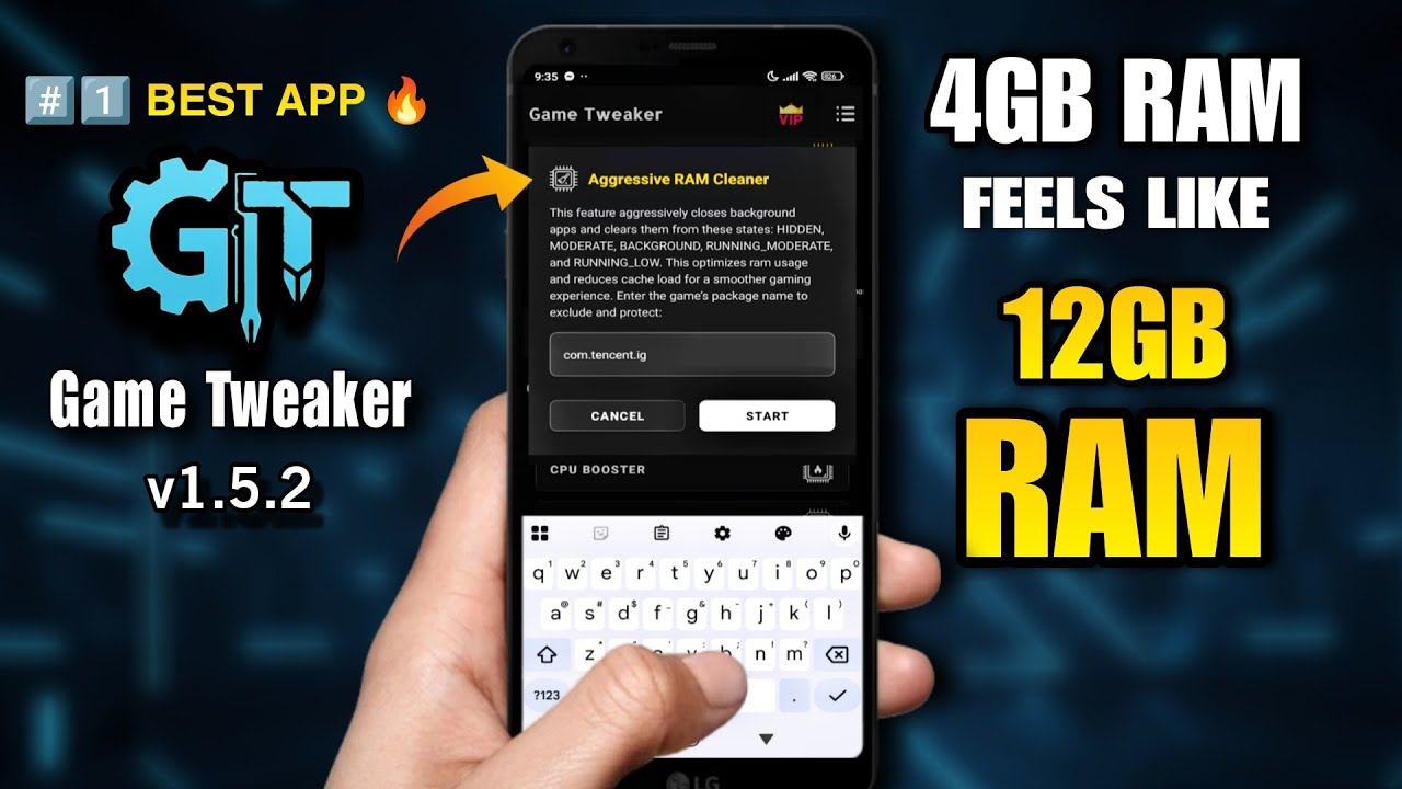 🚀 How to make 4GB RAM feel like 12GB RAM! (Game Tweaker v1.5.2 - No ...