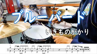 ブルーバード / いきものがかり ドラム(楽譜付き) Drums cover(with score) アニメ『NARUTO -ナルト- 疾風伝』オープニングテーマ