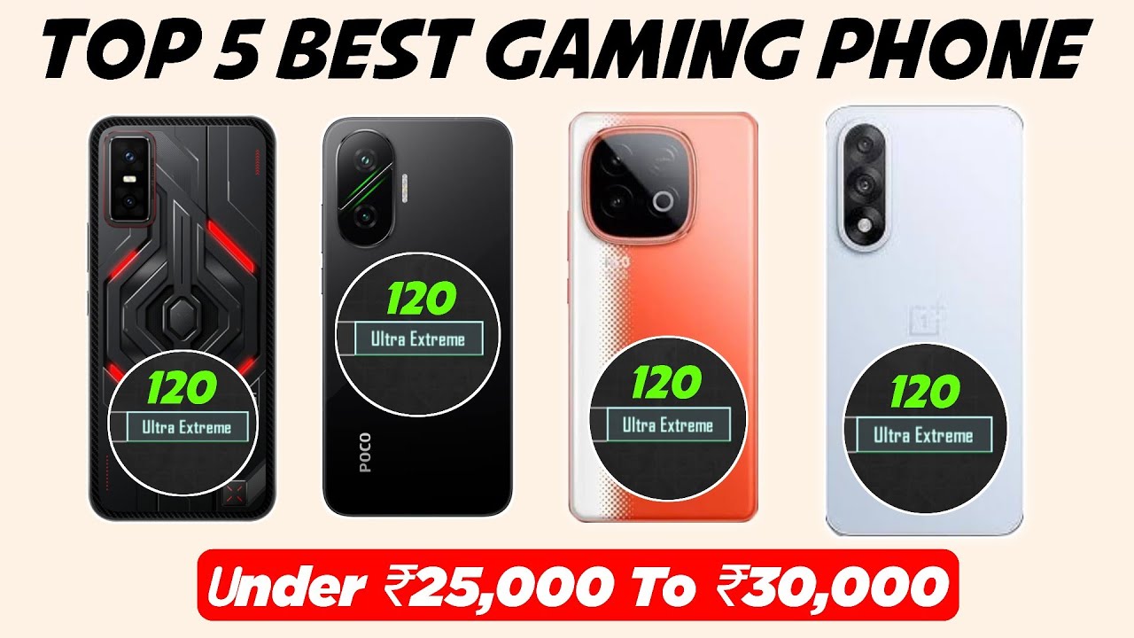 Top 5 Best Gaming Phones Under ₹30,000 in 2025 | BGMI 120FPS Mobiles ...