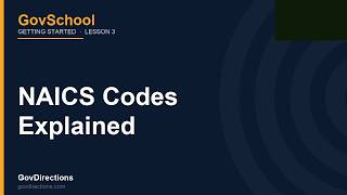 🦅 NAICS Codes Explained | GovSchool Lesson 3 | GovDirections