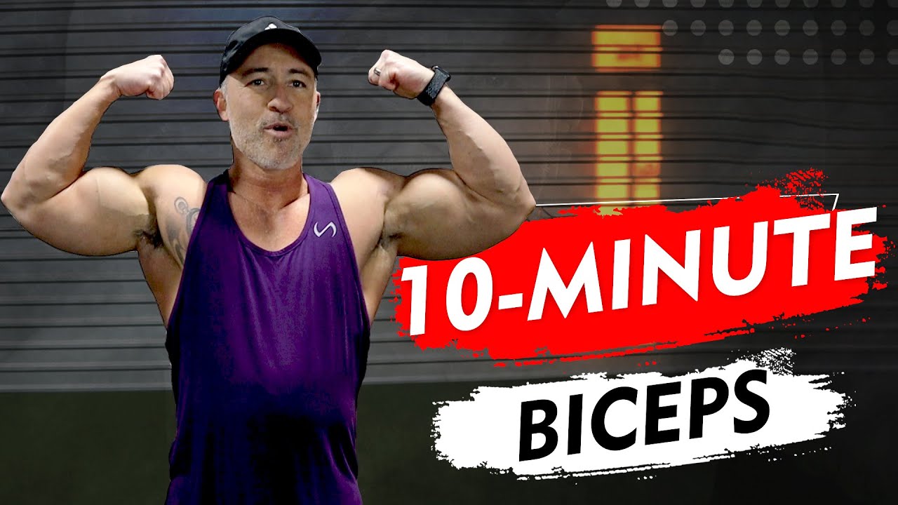 10-минутная тренировка бицепсов 🔥(СЛЕДИТЕ ЗА РУКОВОДСТВОМ)💪🏻