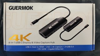 VVM's by SS!!!! Video virtual manuals by Sioul Sretlaw! Guermok 4K USB C Display & Video Capture Hub