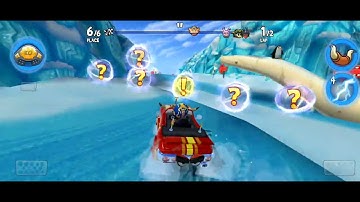 Beach Buggy Racing 2, Glacier Gulch  two secret shortcuts. Grab that 3*