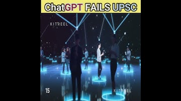 ChatGPT fails UPSC exam !! 😱 #shorts #youtubeshorts #chatgpt #ai #latestnews #science #viral