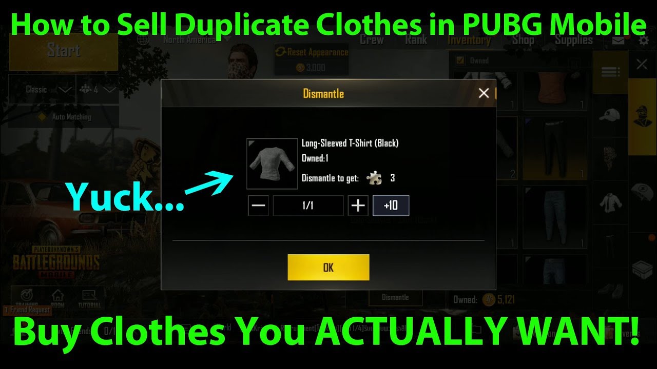 pubg items for sale