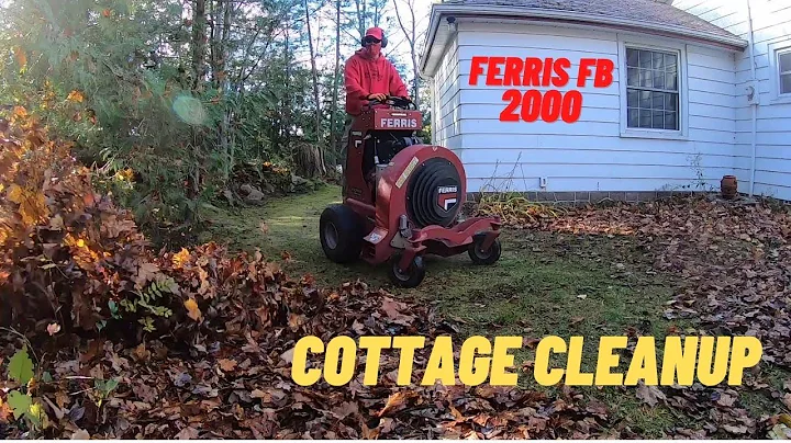 Solo leaf cleanup with the Ferris FB2000, Walker T...