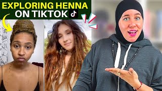 HENNA EXPERT REACTS TO TIKTOKERS USING HENNA (ya'll are creative!)