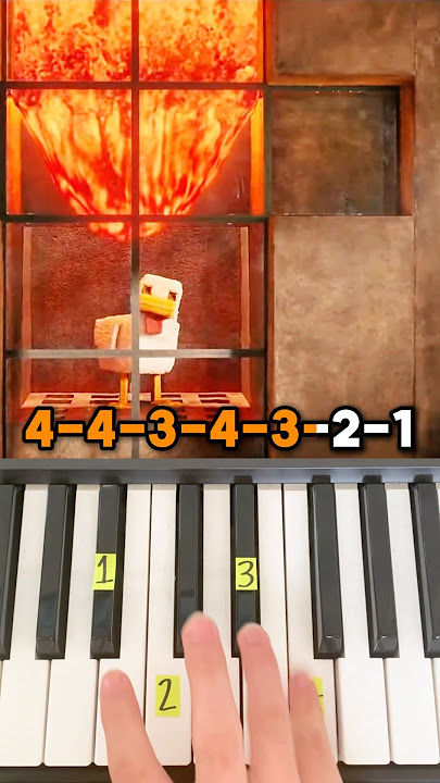 Steve’s Lava Chicken - Piano Tutorial #shorts