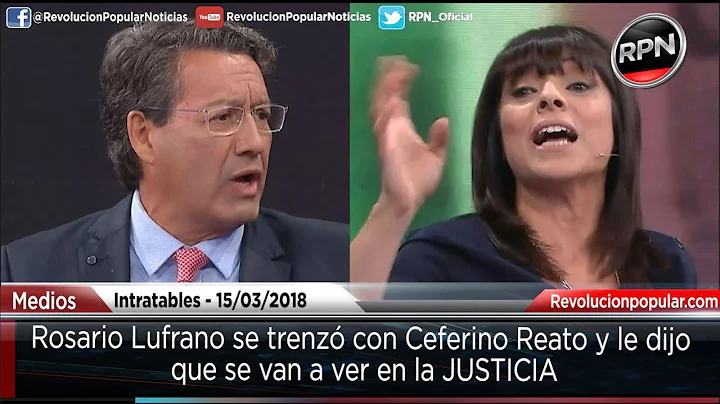 Rosario Lufrano se trenz con Ceferino Reato y le d...
