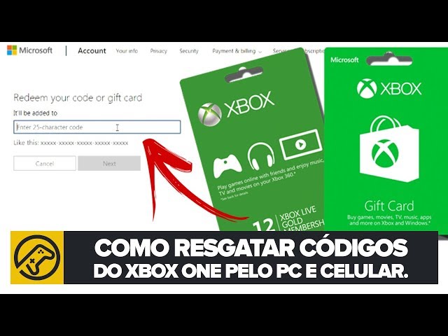 Como resgatar gift card do Xbox pelo PC ou celular - Teteu Tutors™