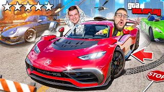 картинка: УЙТИ ОТ ТАКОЙ ПОГОНИ НЕВОЗМОЖНО! ВЕСЬ СЕРВЕР ИЩЕТ НАС! ДОГОНИ AMG ONE И ВЫИГРАЙ 400.000$! (GTA 5 RP)