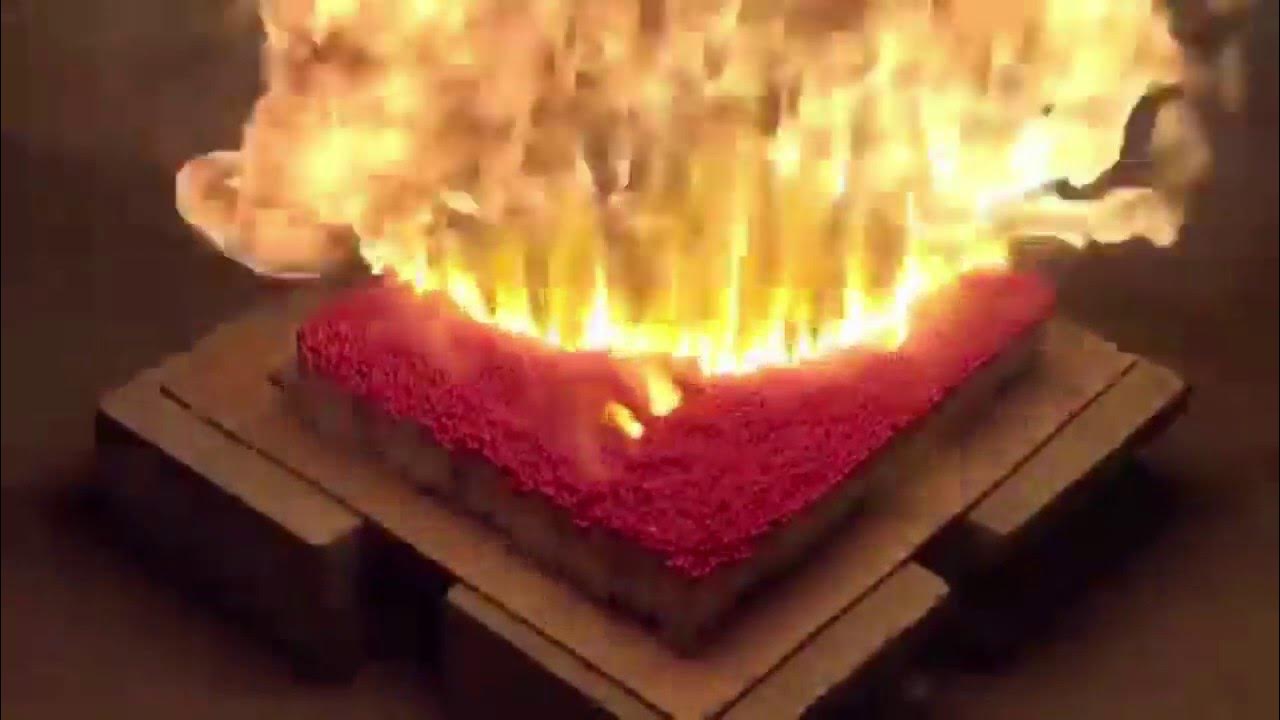 Fire Chain Reaction 10000 match. AMAZING Fire Domino !!! YouTube