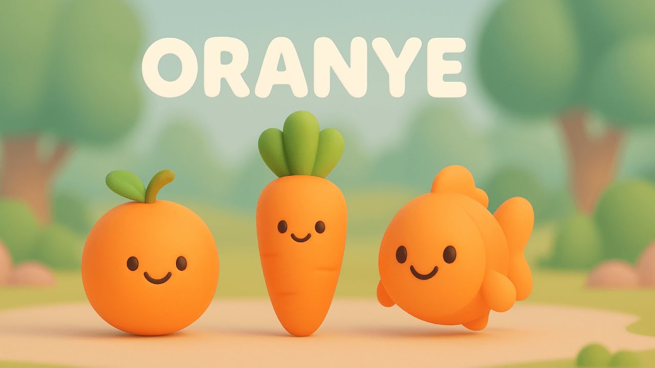 Belajar Warna ORANYE (Jeruk, Wortel, Ikan) | Video Edukasi Balita Seru | Taz Mini Kids