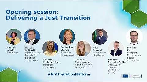 Just Transition Platform Conference, October 2023 – Opening session